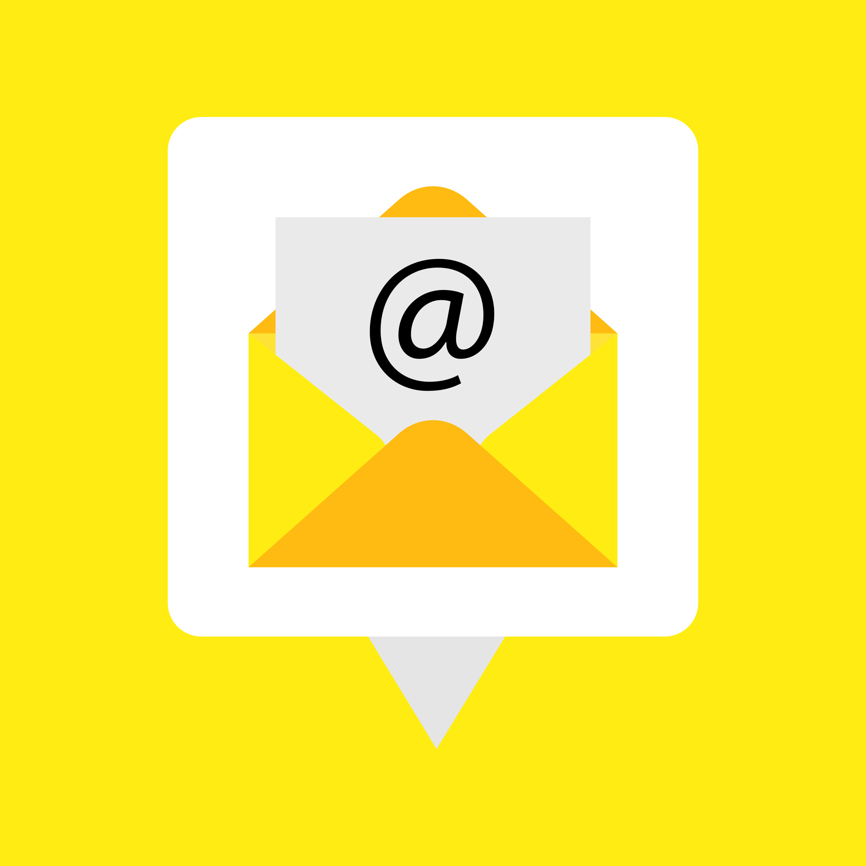 New message with letter. Mail icon. Vector.