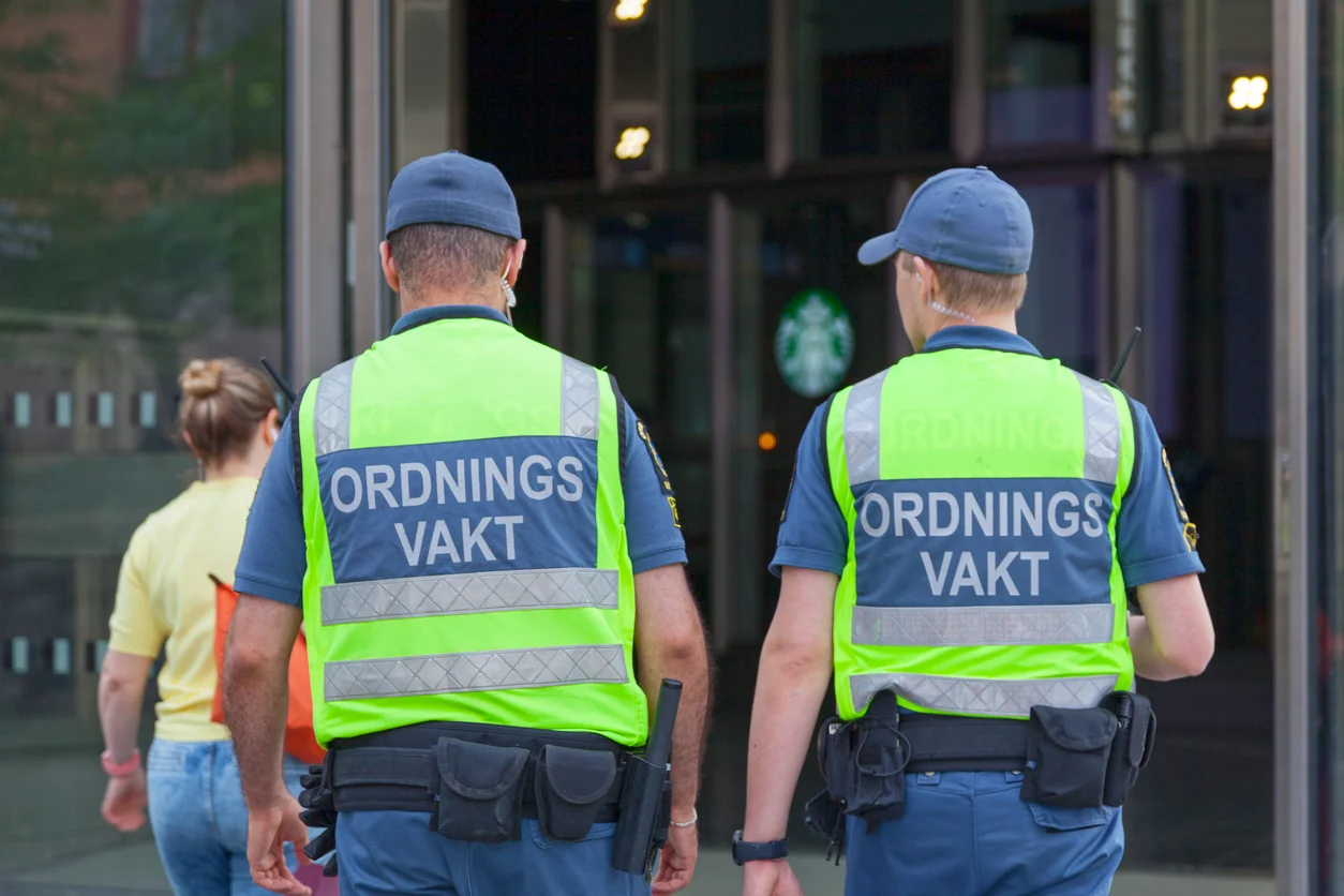 Two Security Guard officers in Stockholm